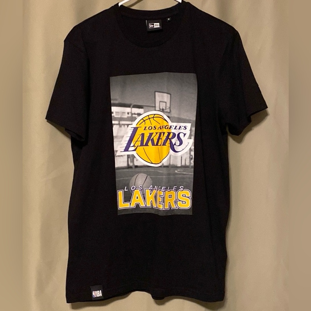 New Era Photographic NBA Los Angeles Lakers Black T-Shirt Men’s M